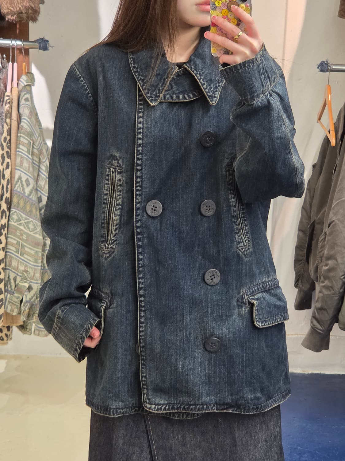 DnS 데님앤서플라이 데님 해군 피코트 상품이미지4