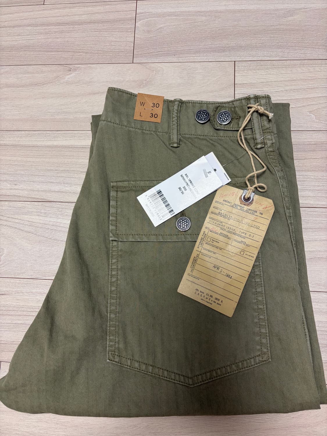 RRL 헤링본 퍼티그 새상품 W30 / L30 상품이미지1