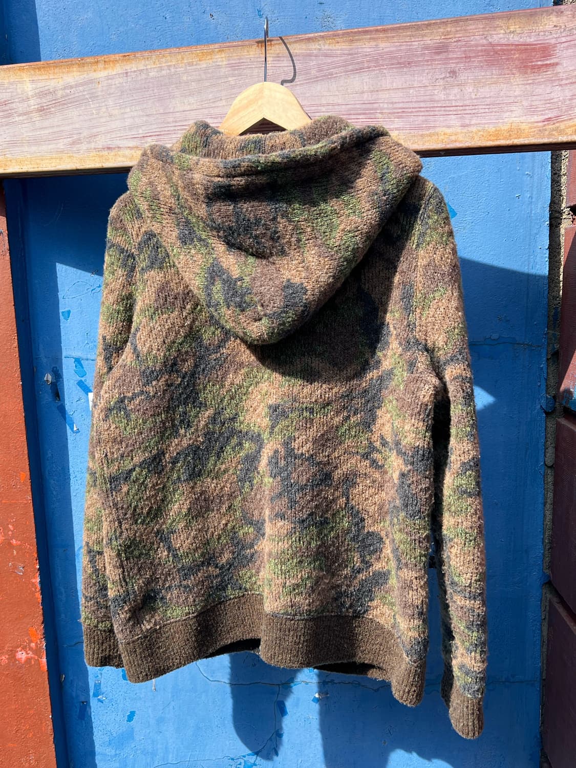 Remi Relief Camo Knit Zip Up Hoodie 상품이미지2