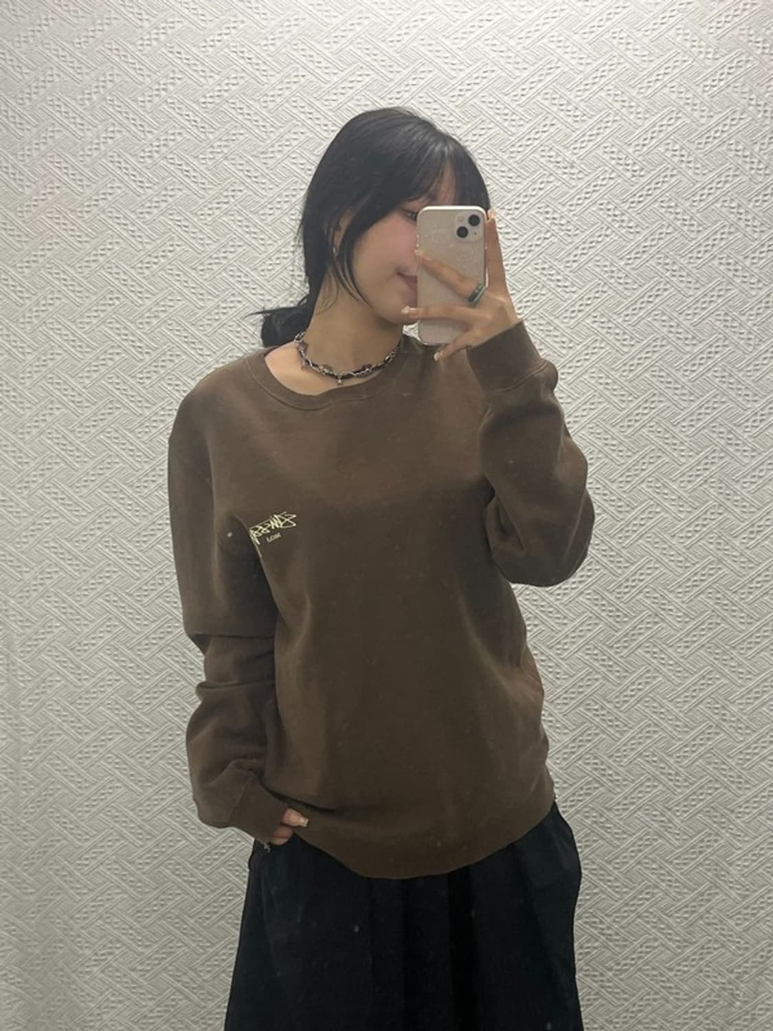 스투시 정품 서울 기모 스웻셔츠 맨투맨 95 C06393 상품이미지2