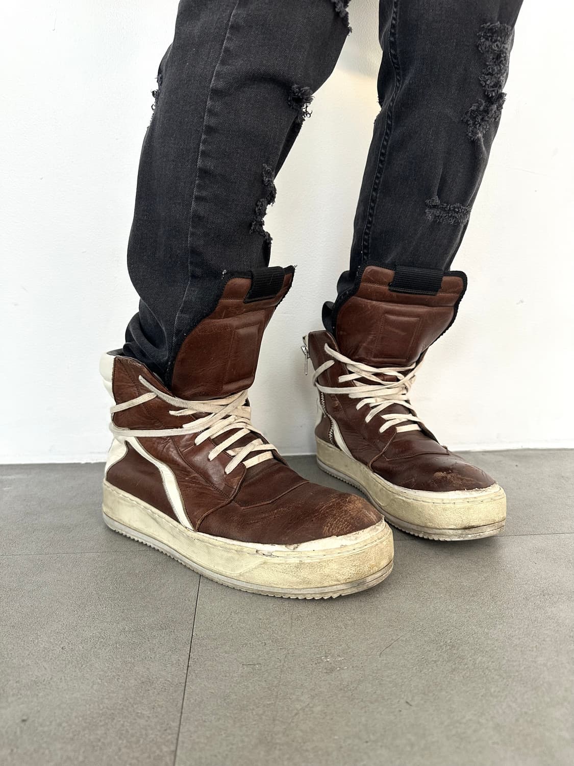 릭오웬스 지오바스켓 브라운 상품이미지1