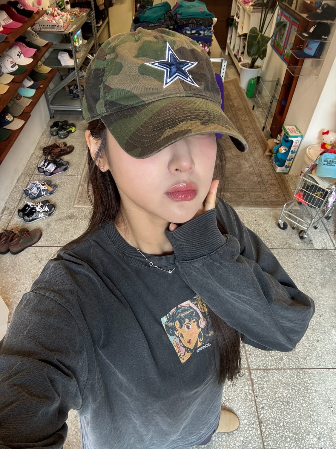 앤에프엘 카모 빈티지 볼캡 상품이미지2