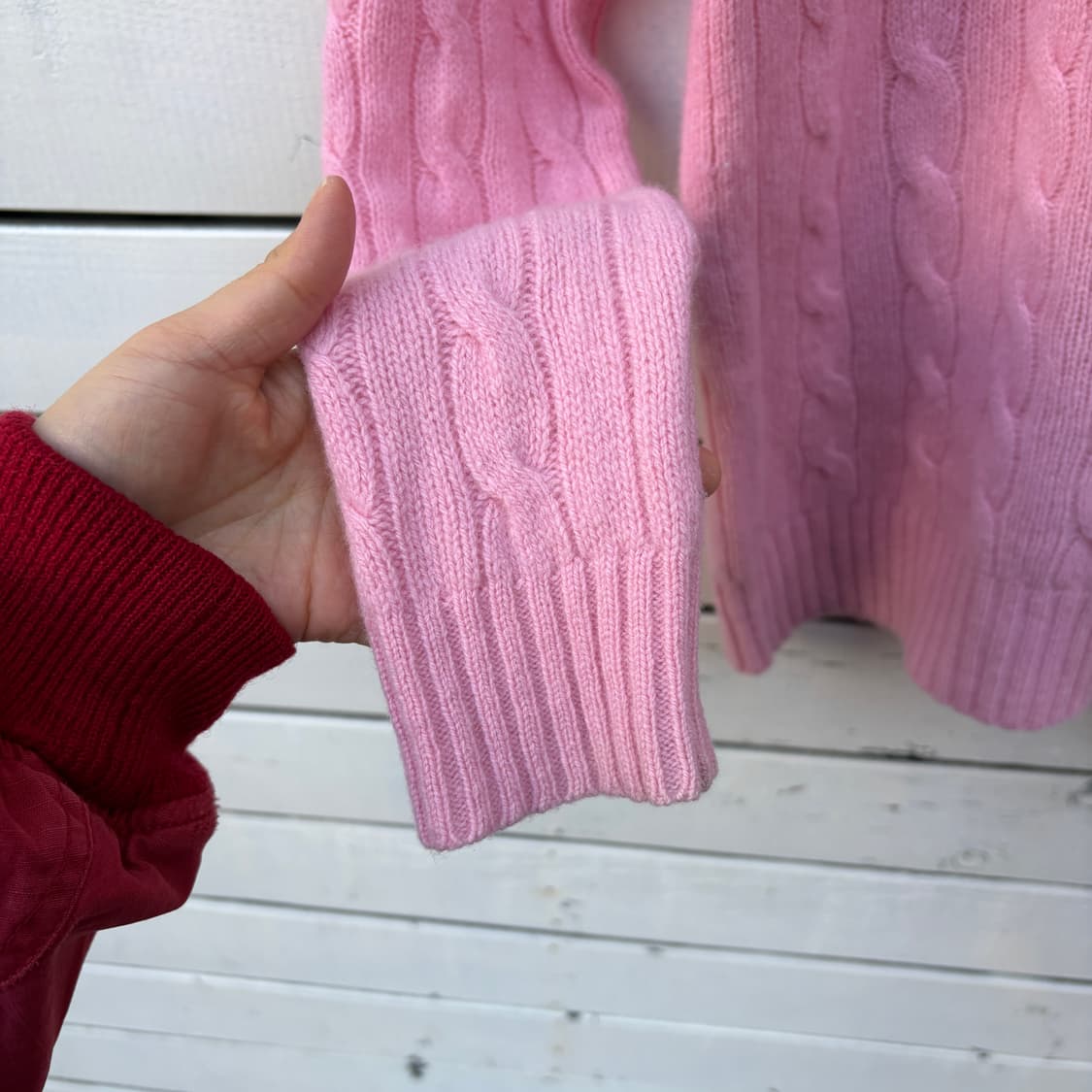 Polo 폴로 울 캐시미어 케이블 꽈배기 니트 상품이미지5