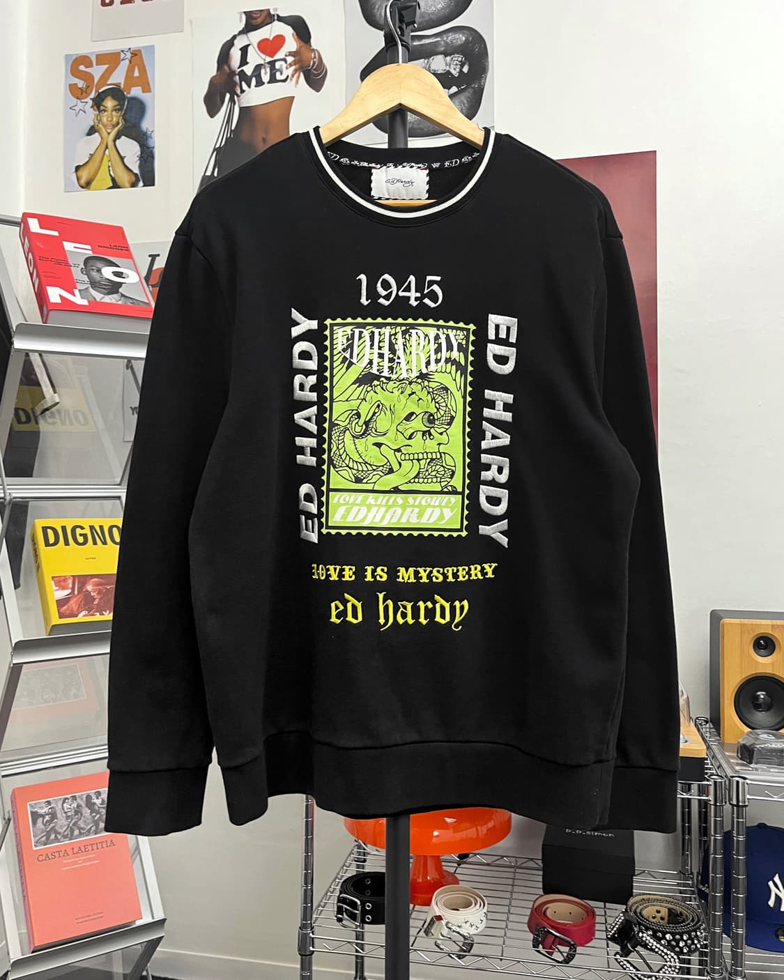 에드하디 00s 그래픽 스웻 맨투맨 상품이미지5