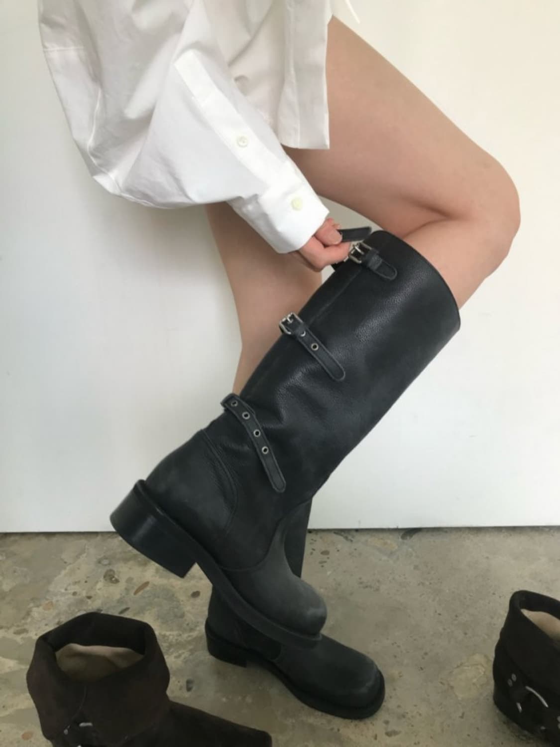 위아 벨티드 부츠 새상품 상품이미지3