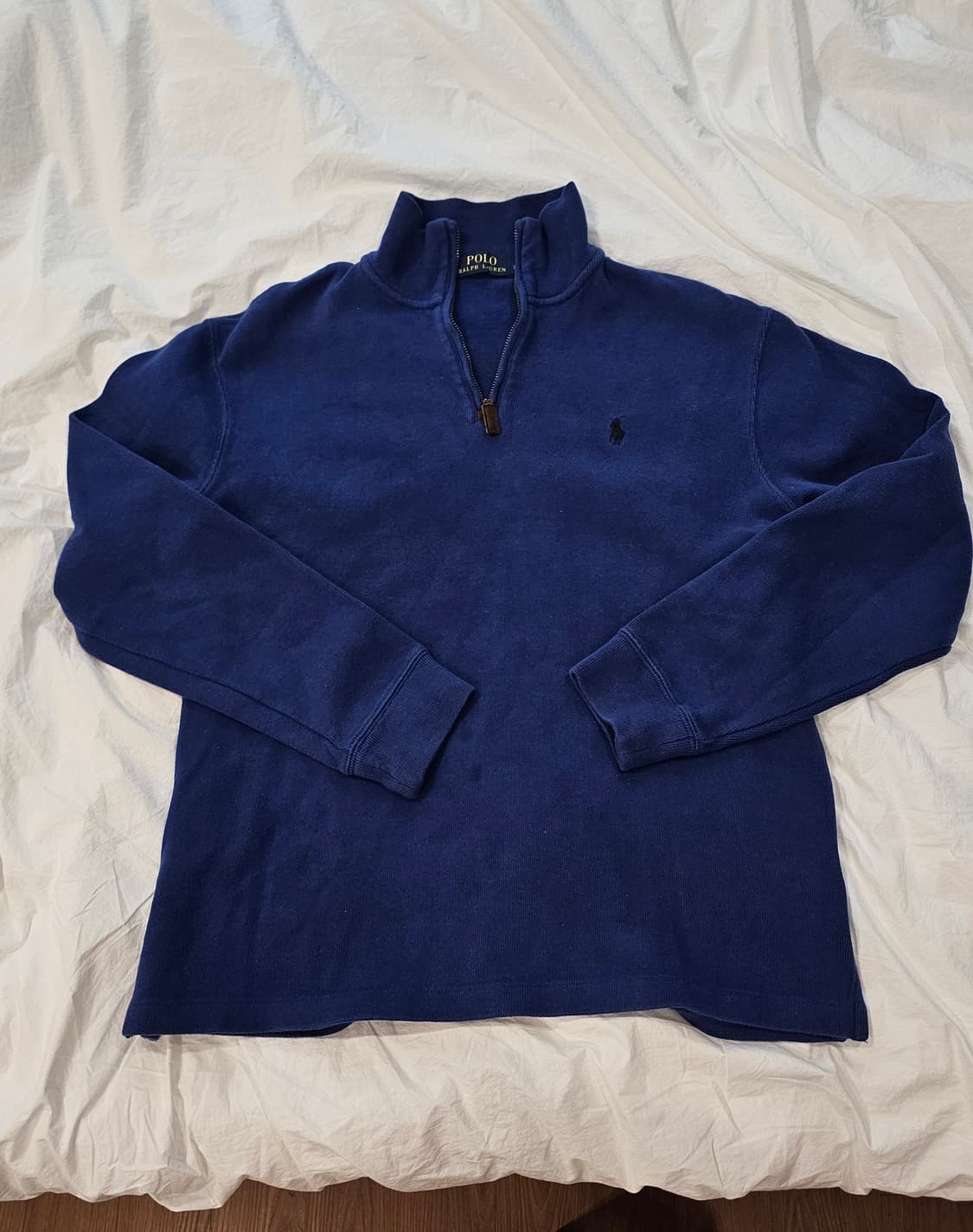 랄프로렌 니트 쿼터집업 네이비 상품이미지1
