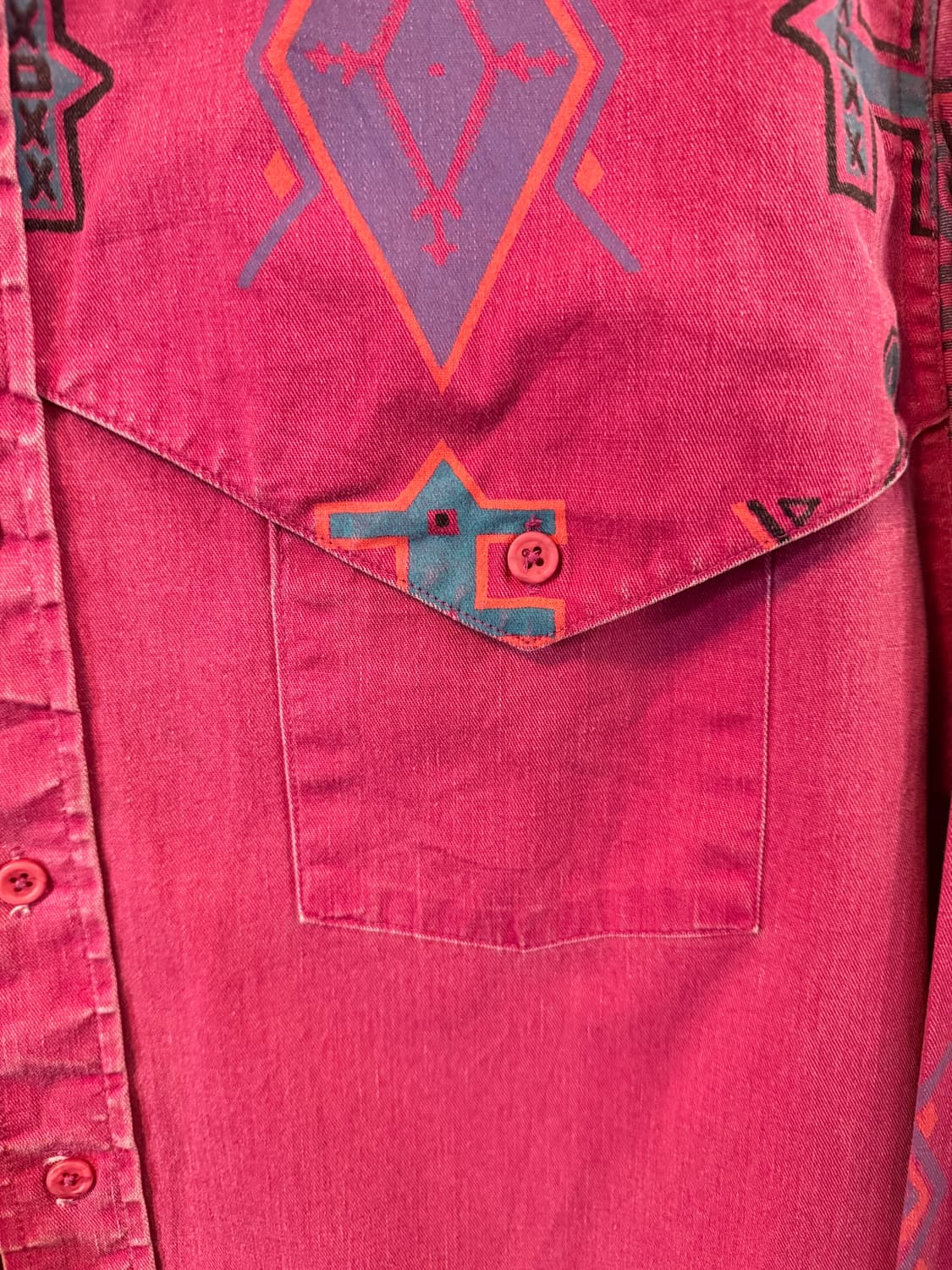 90s Wrangler Cowboys Cut Native Shirts  상품이미지3