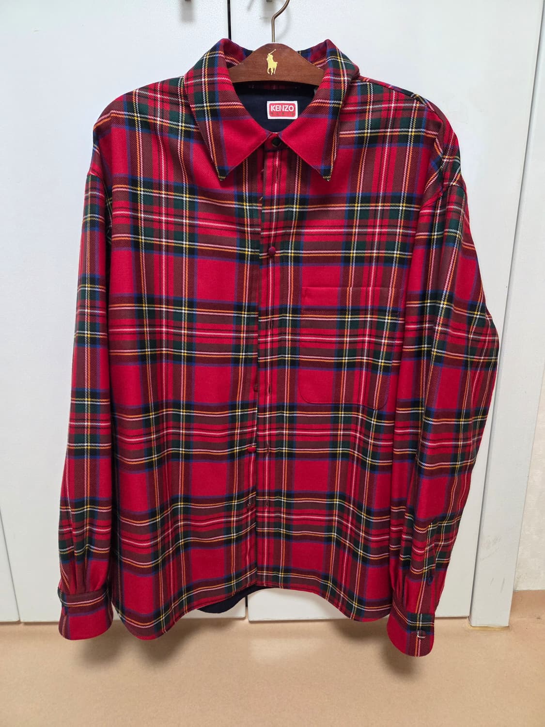 겐조 타탄 체크 셔츠 (넥타이 포함) 상품이미지1