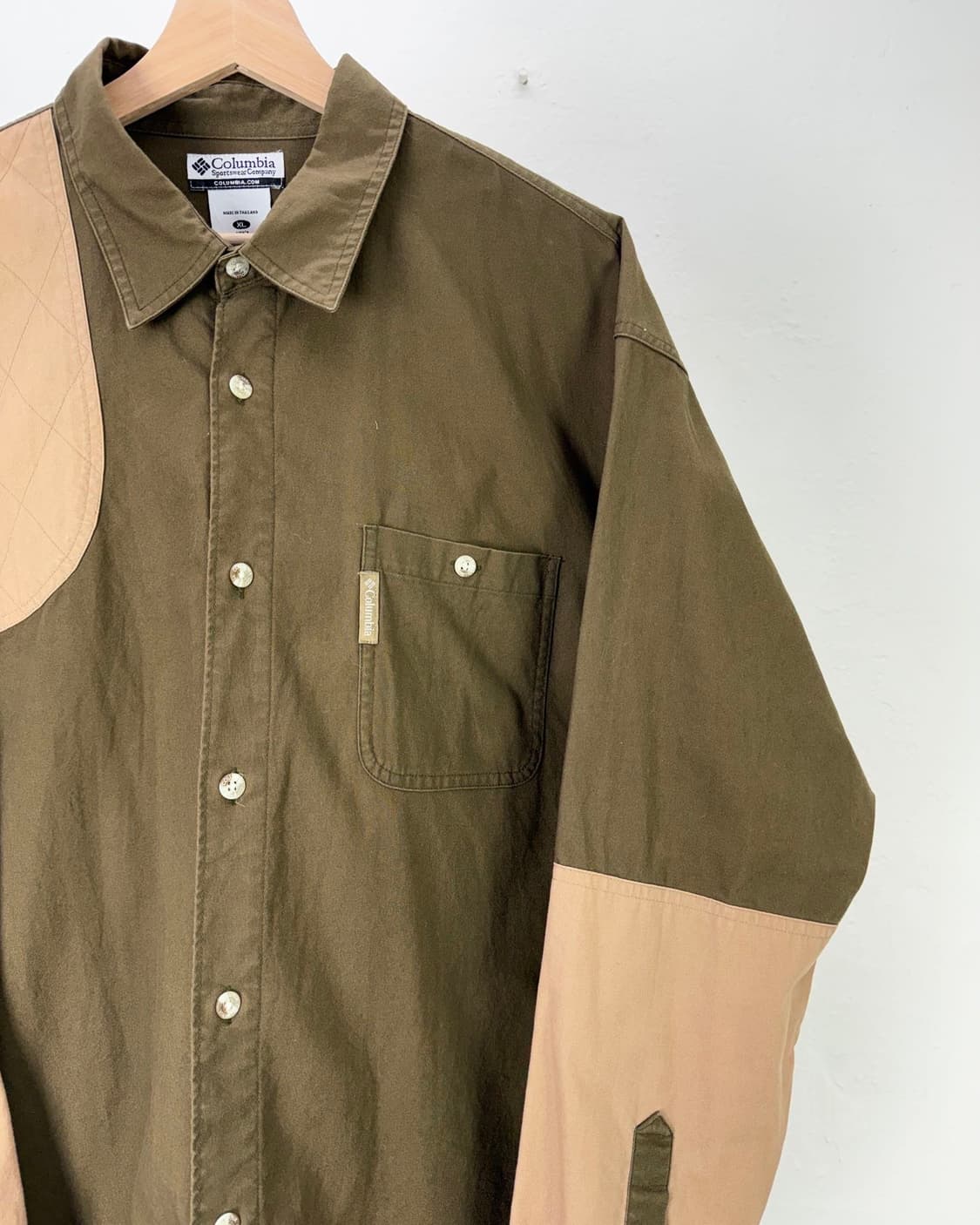 컬럼비아 카키 믹스 패치워크 헌팅 셔츠 상품이미지3