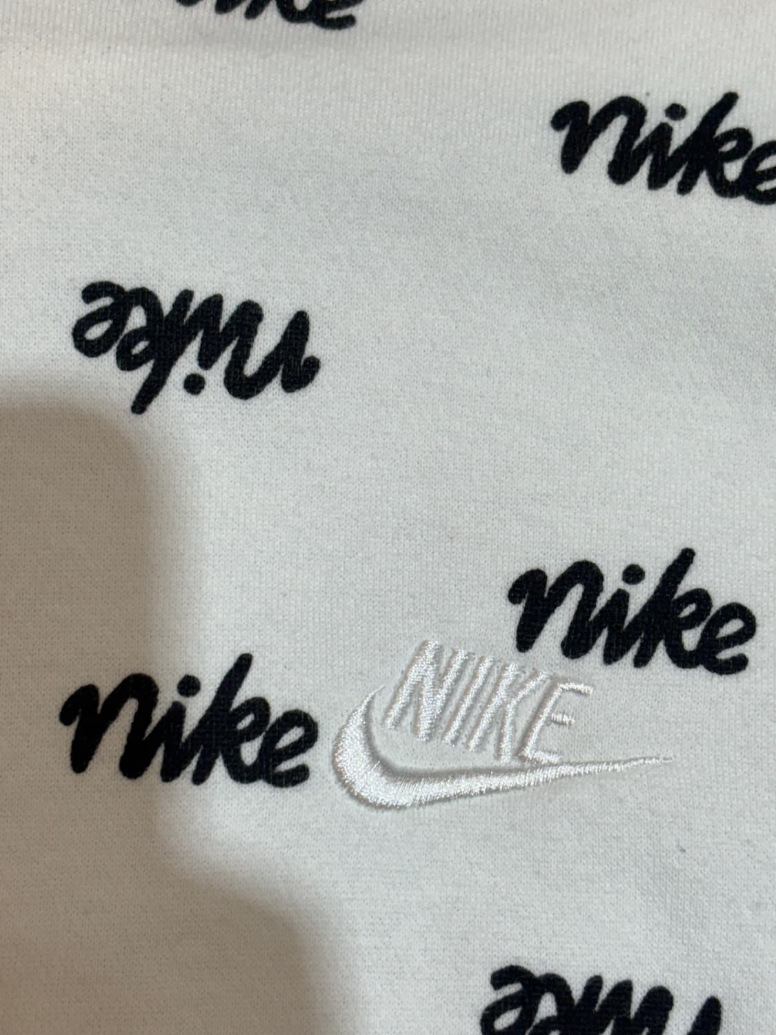 나이키 해외판 멀티로고 후드티 화이트 L 상품이미지5