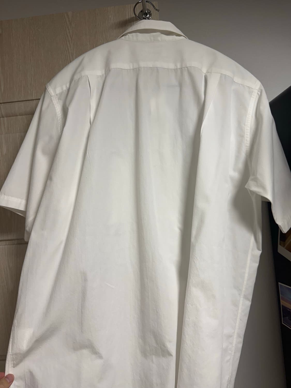 나나미카 레귤러카라 윈드셔츠 화이트 m사이즈 상품이미지3