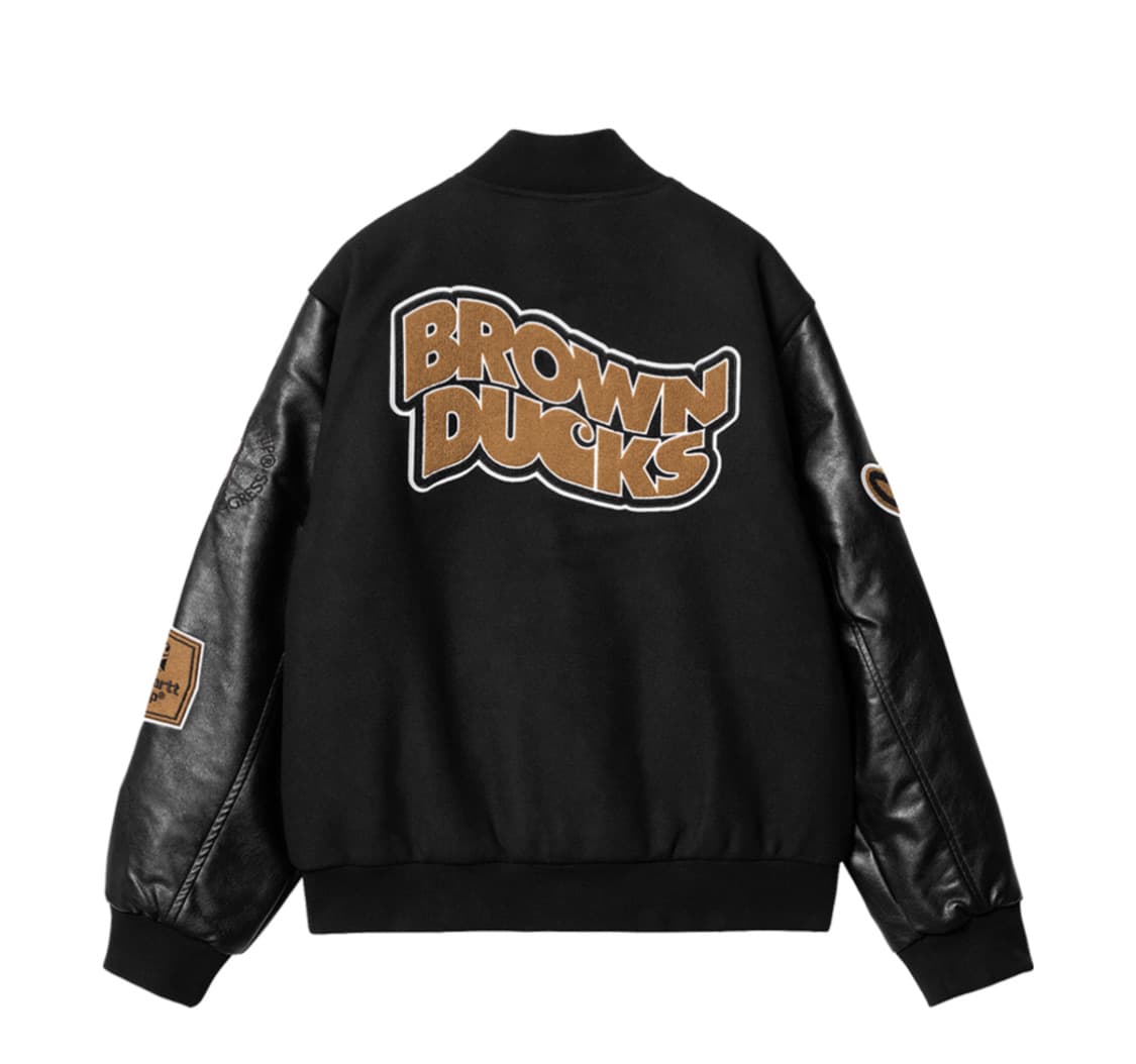 칼하트 WIP 브라운 덕스 봄버 블랙 S 상품이미지2