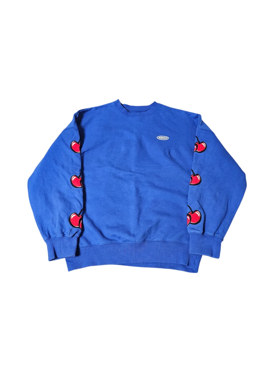 키르시 오버핏 블루 맨투맨 1사이즈 상품이미지1