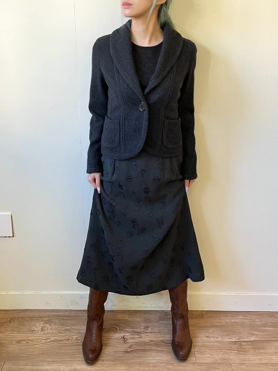 Retour 플라워 자수 스커트 상품이미지6