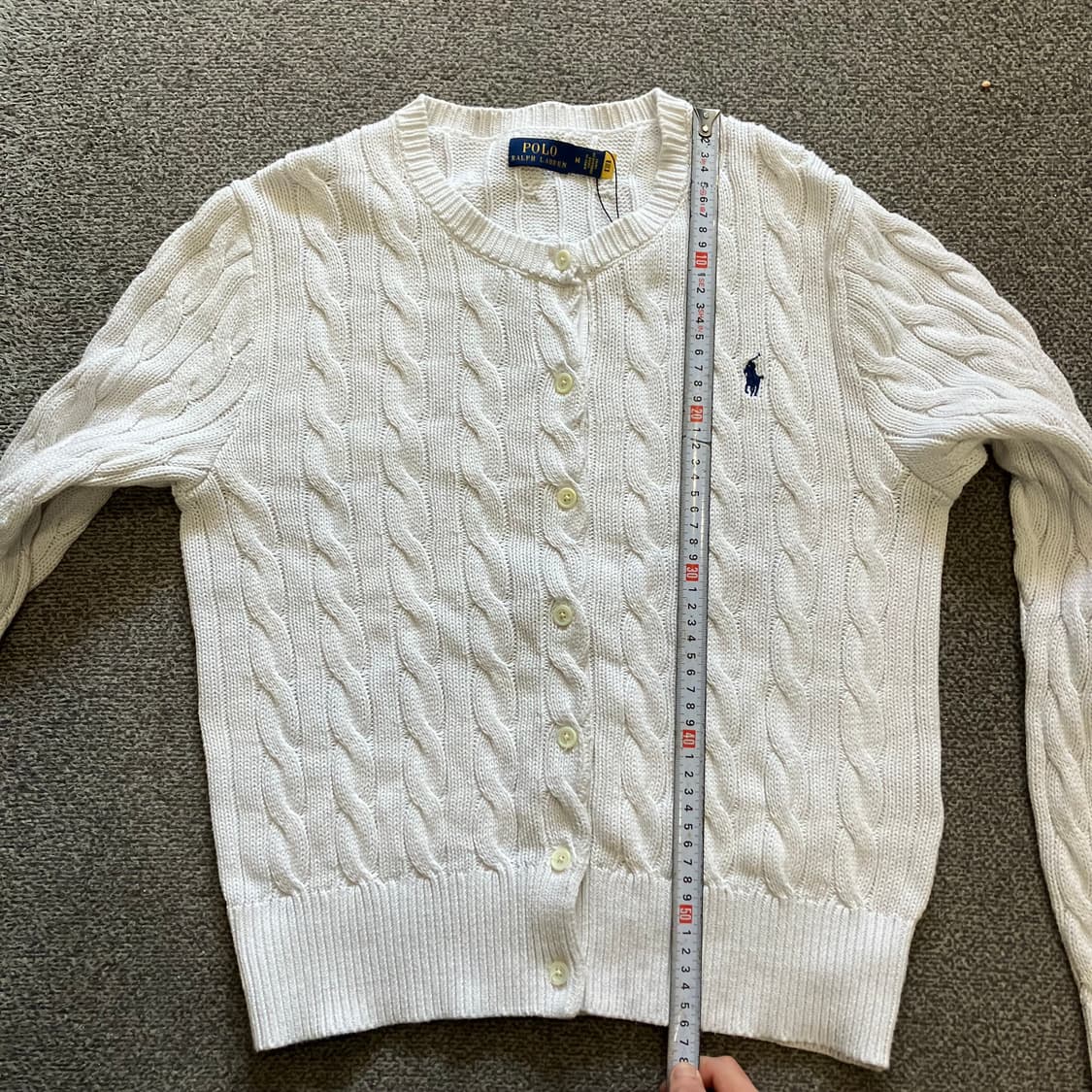 326 폴로 꽈배기 케이블 니트 가디건 상품이미지6