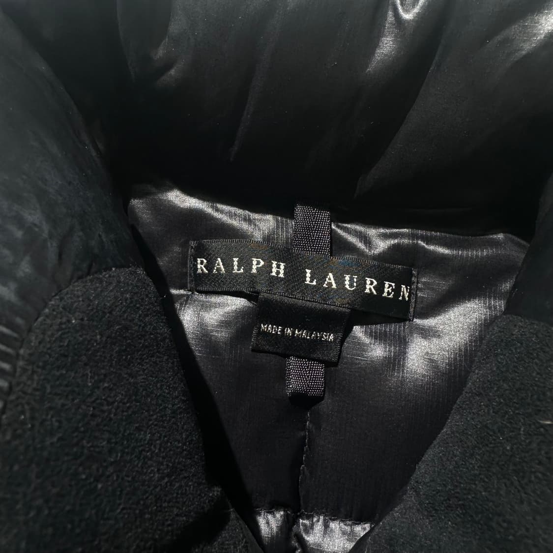 랄프로렌 블랙라벨 구스다운 셔링 숏패딩 상품이미지4