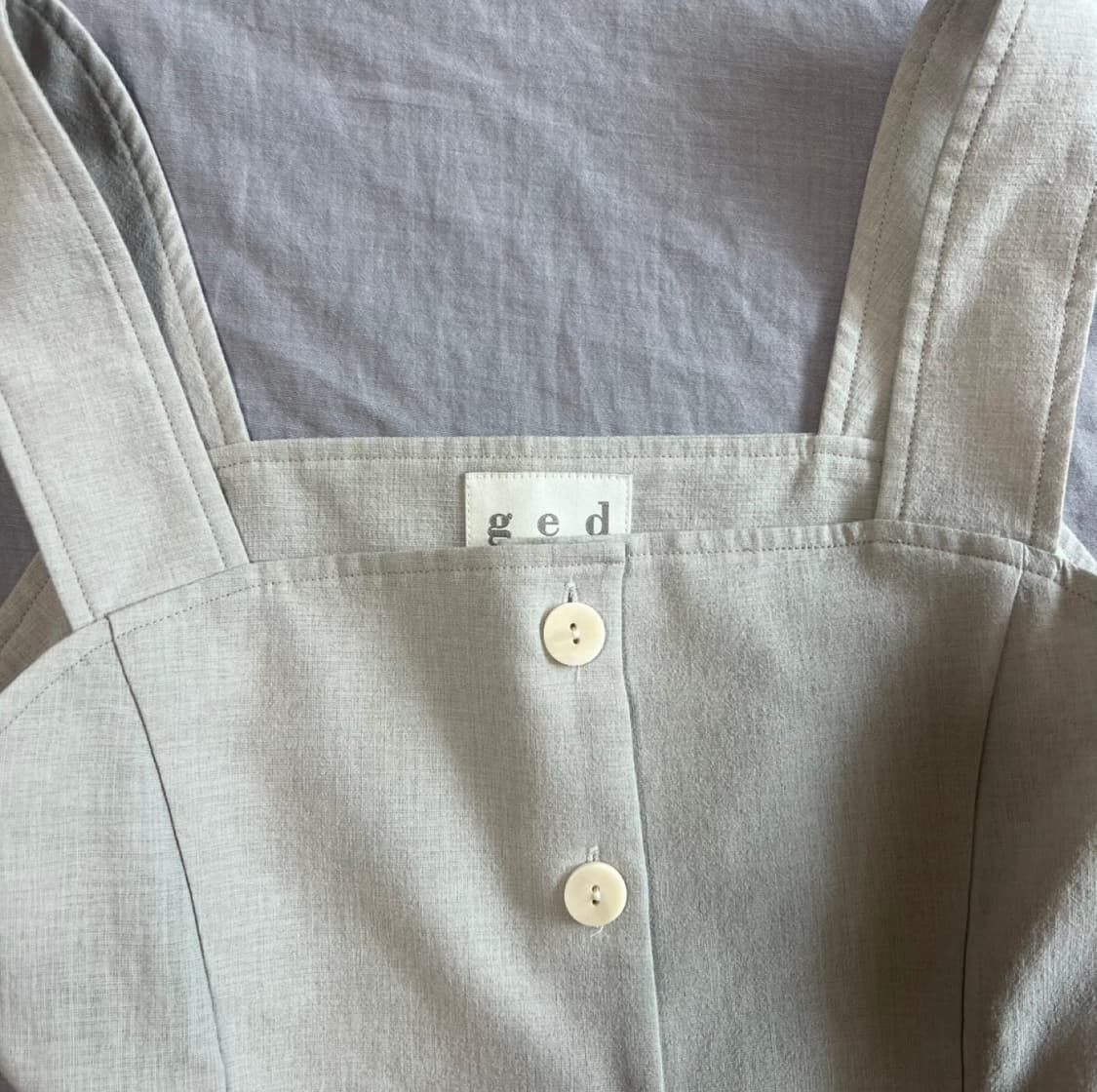 Ged 스퀘어넥 베스트 & 와이드팬츠 셋업 상품이미지7