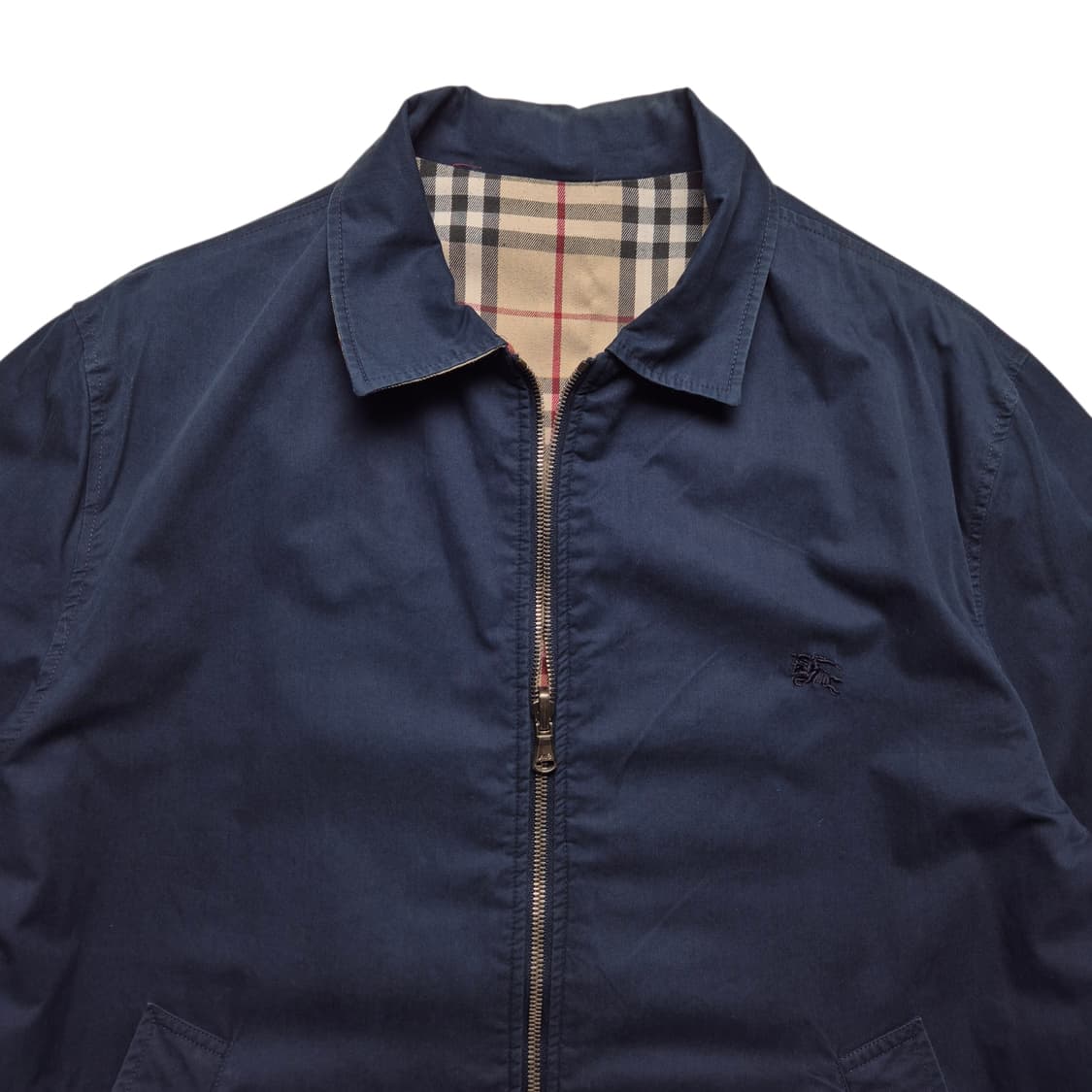 [L] 버버리 리버시블 블루종 자켓 상품이미지3