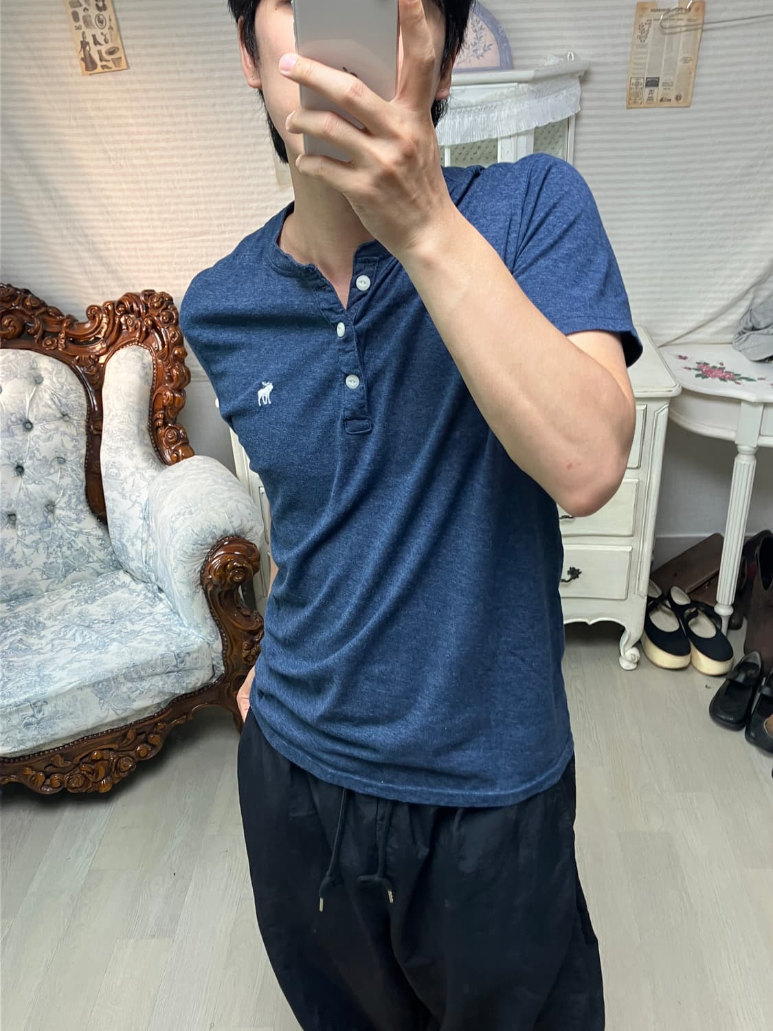 빈티지 아베크롬비 반팔 1254 모리걸 y2k 스트릿 갸루 펑키 일본빈티 상품이미지1