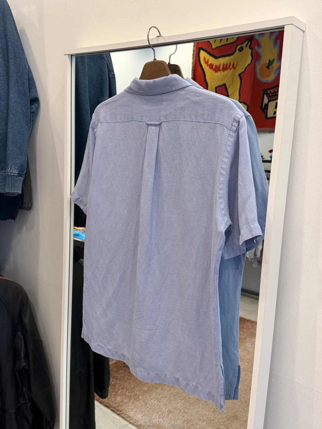90s Polo RL 폴로 랄프로렌 CALDWELL 린넨 HBT 반팔셔츠 상품이미지5