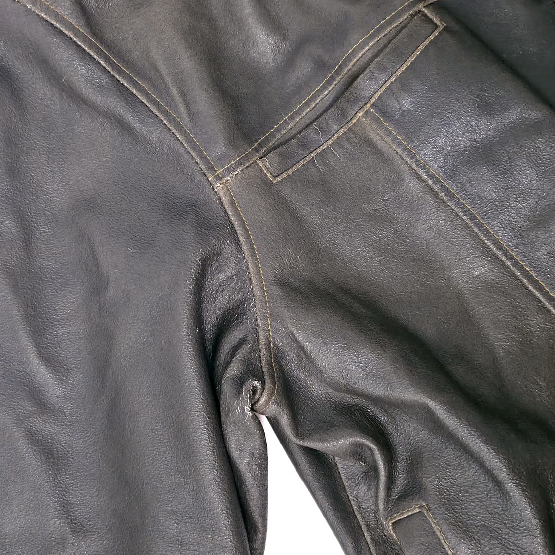 [L] 올드 갭 레더 자켓 브라운 (00s) 상품이미지4