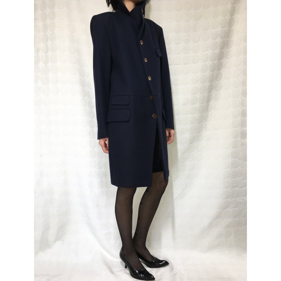 비비안 웨스트우드 맨 네이비 울 코트 상품이미지2