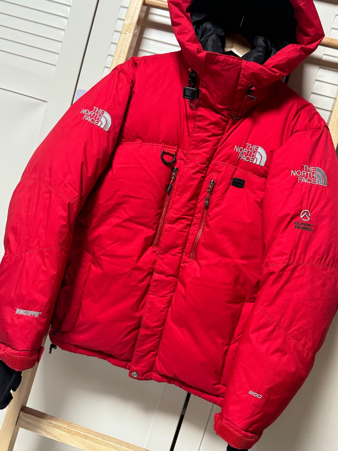 노스페이스 히말라야 레드 눕시 800 필파워 패딩 자켓 상품이미지2
