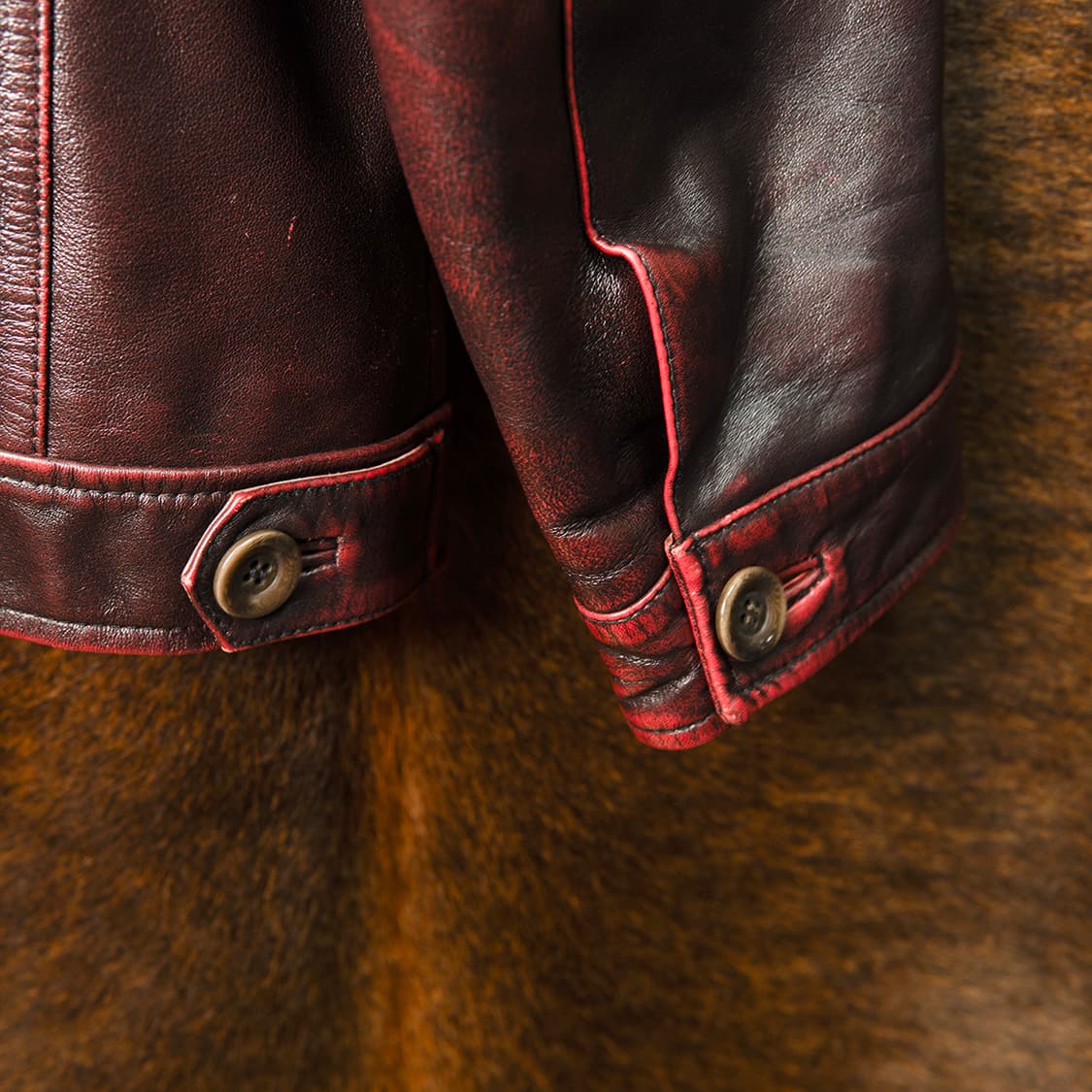 [105] 90s~ SORDOPA 소르도파 스티어하이드 레더자켓  상품이미지8