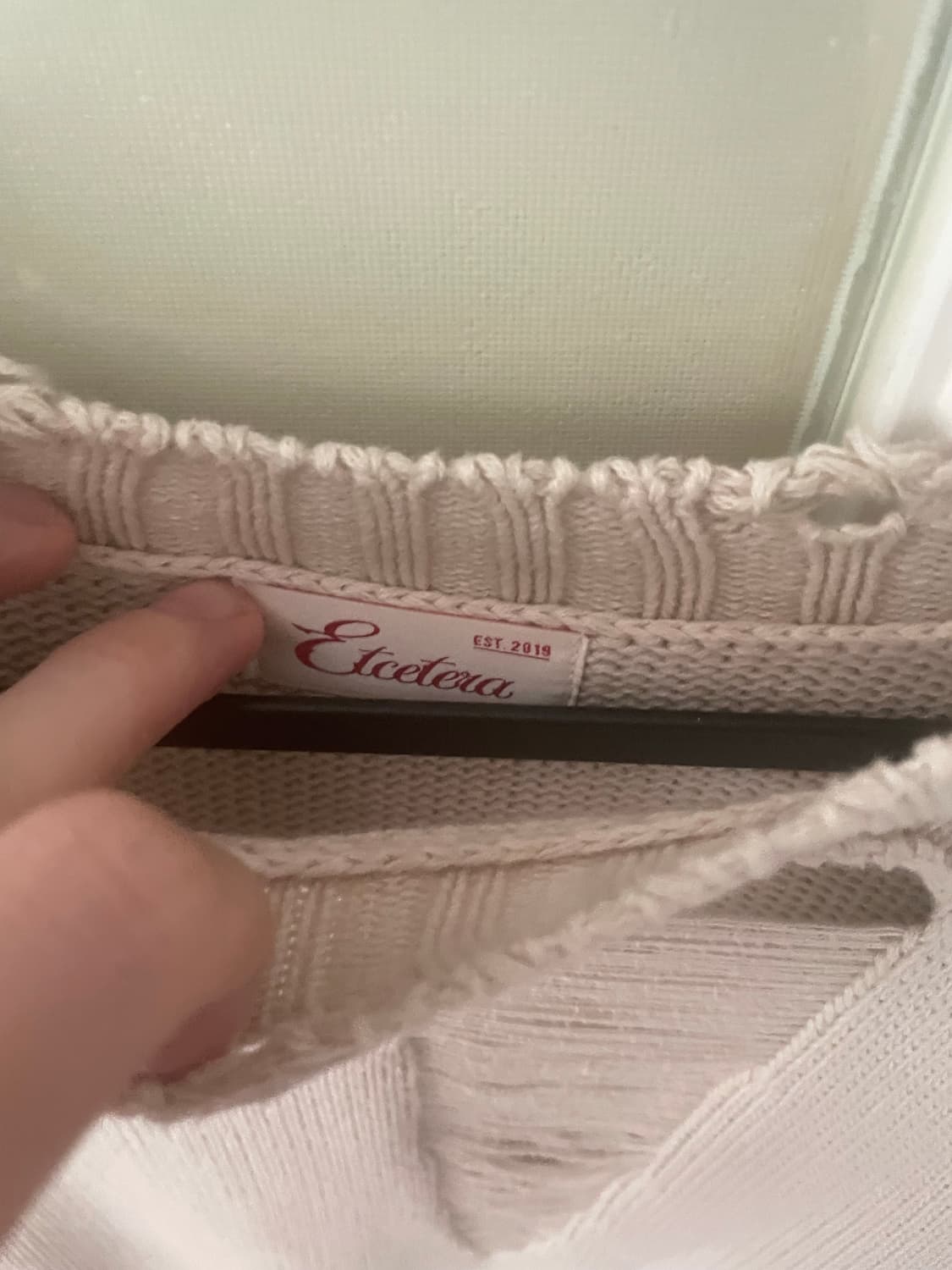 Etce 데미지 니트 판매 상품이미지3