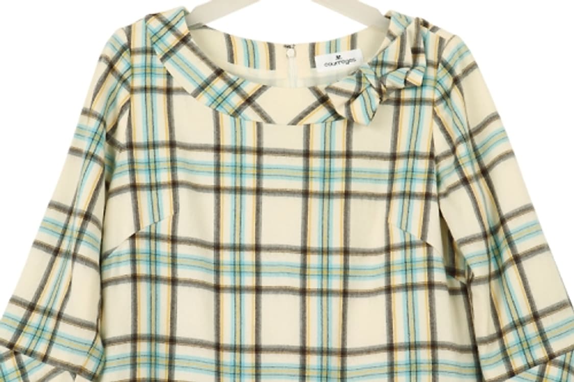 COURREGES 원피스(S)  꾸레쥬원피스 체크원피스 상품이미지4