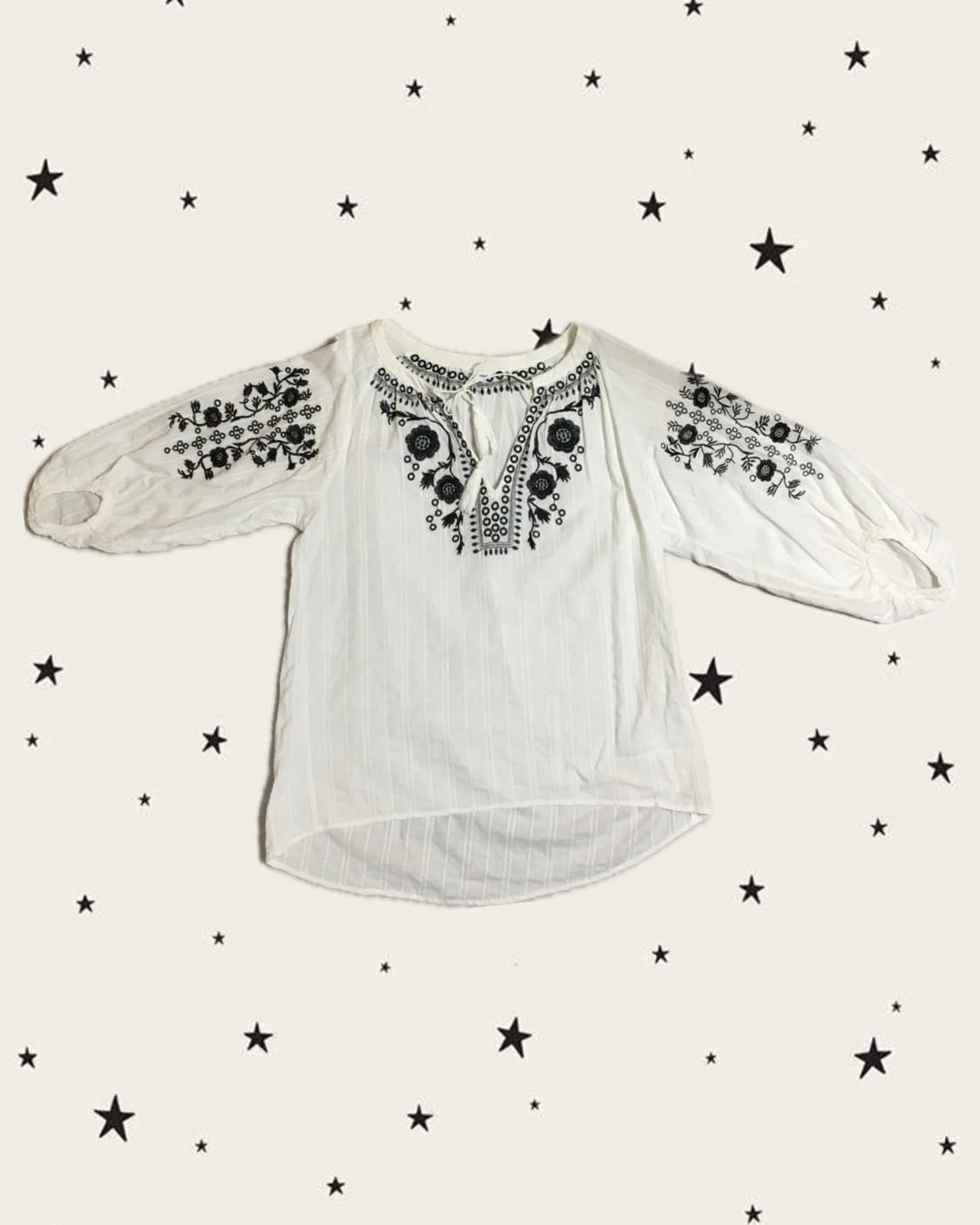 빈티지 모리걸 하구미 긴팔 블라우스 상품이미지1