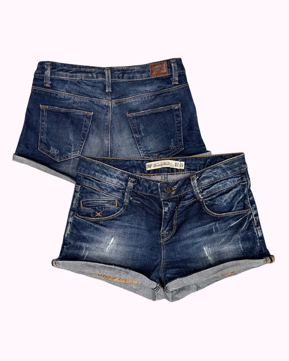 vintage washing denim shorts 상품이미지1