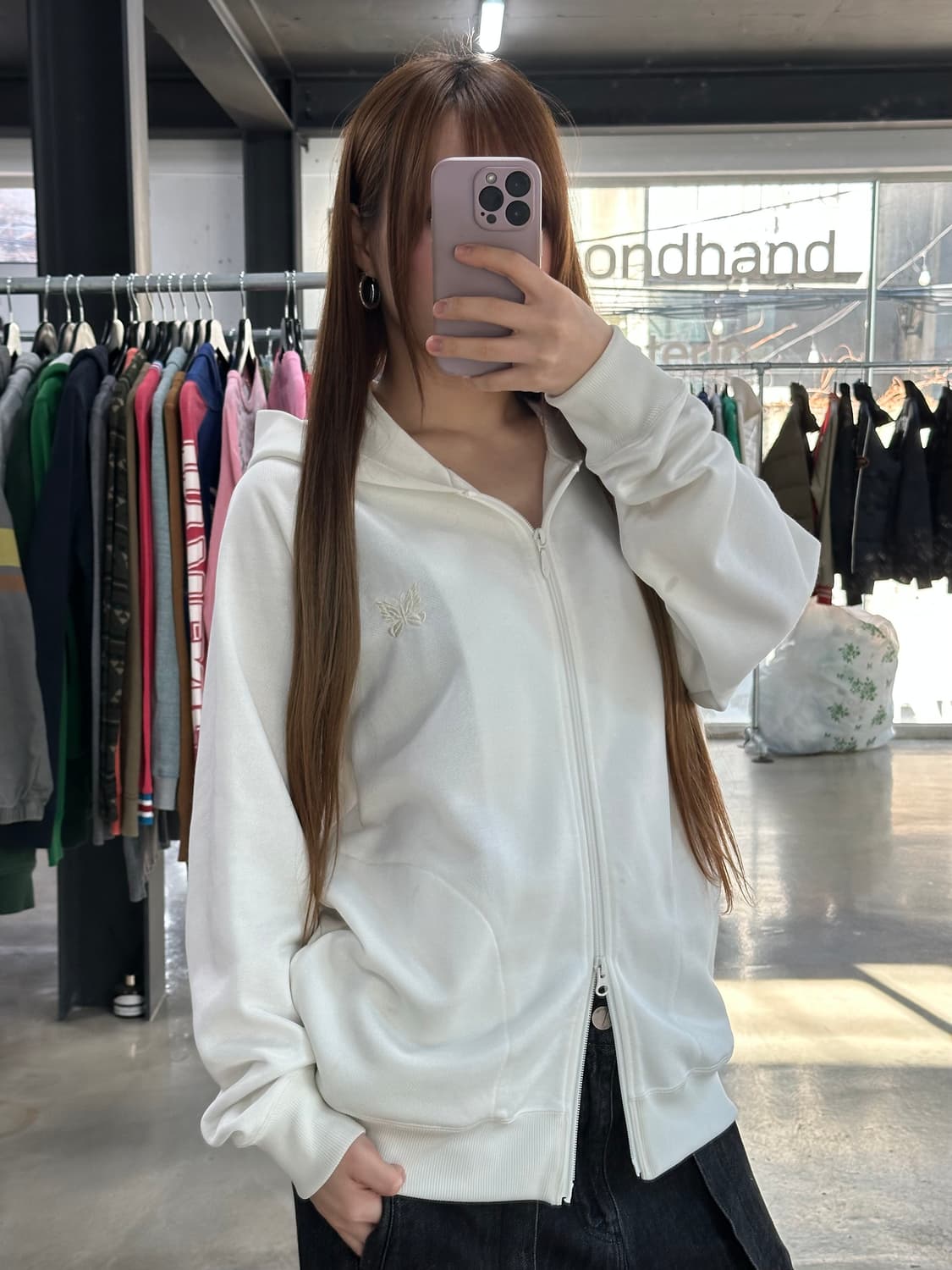 니들스 버터플라이자수 투웨이 후디드 져지 상품이미지3