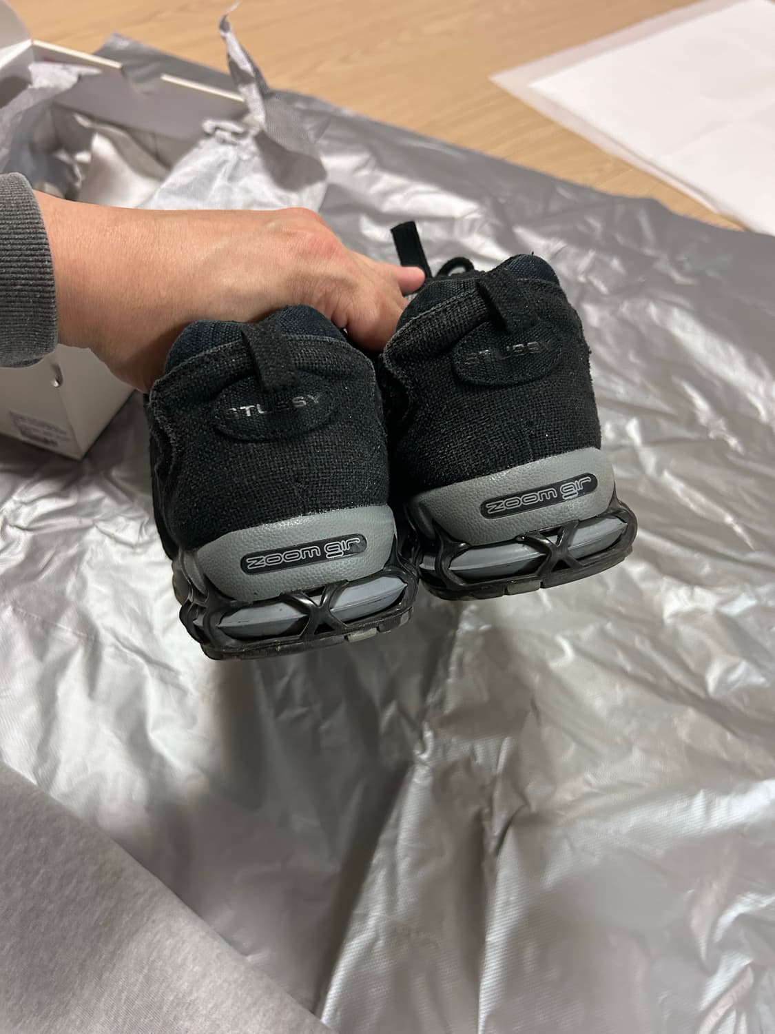 나이키x스투시 스피리돈 케이지2 블랙 275 상품이미지5