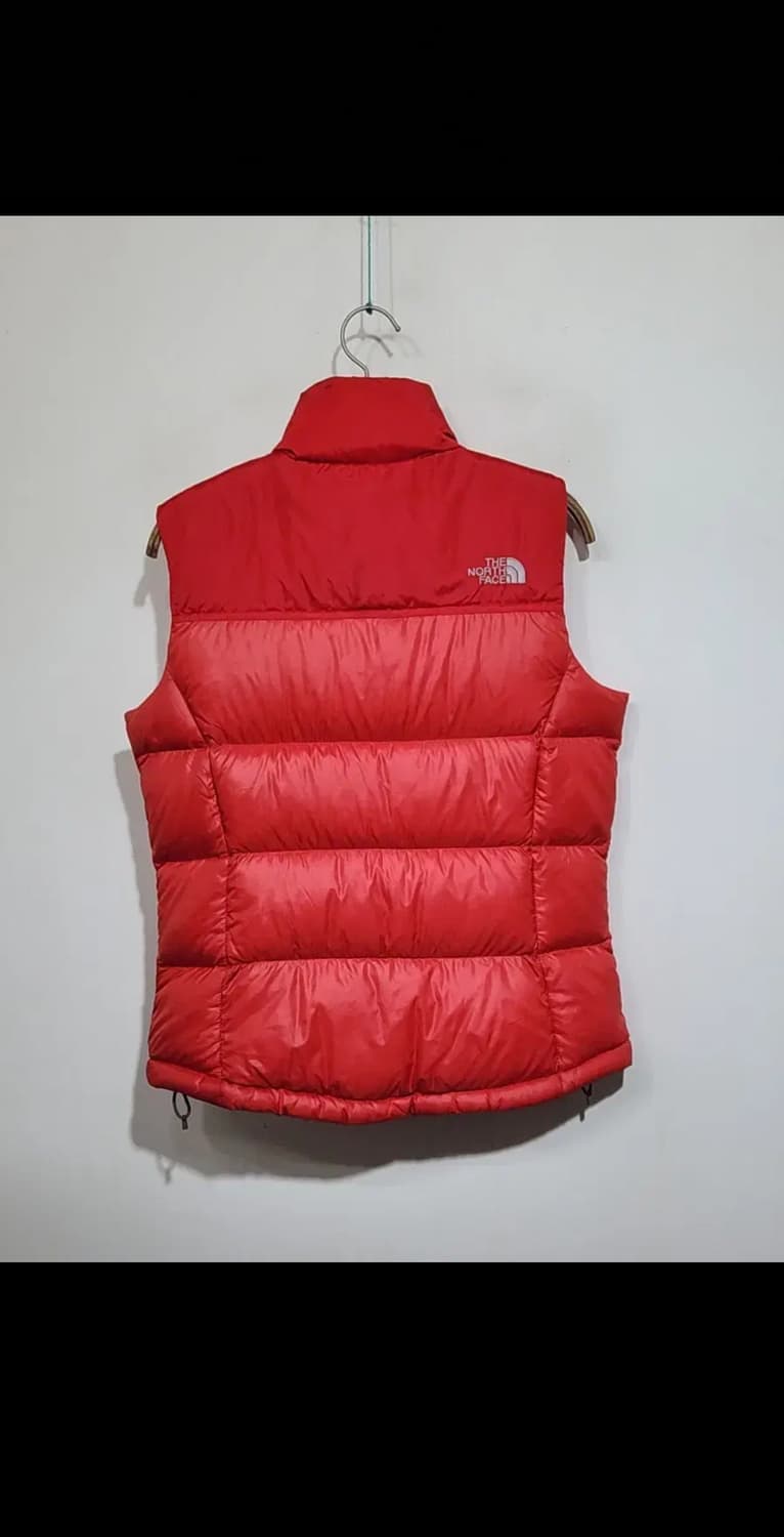 (M) 노스페이스 눕시 패딩조끼 빨강 거위털 700 구스다운 베스트  상품이미지8