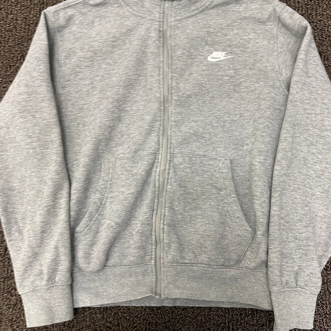 NIKE 나이키 기모 후드집업 그레이 L 상품이미지3