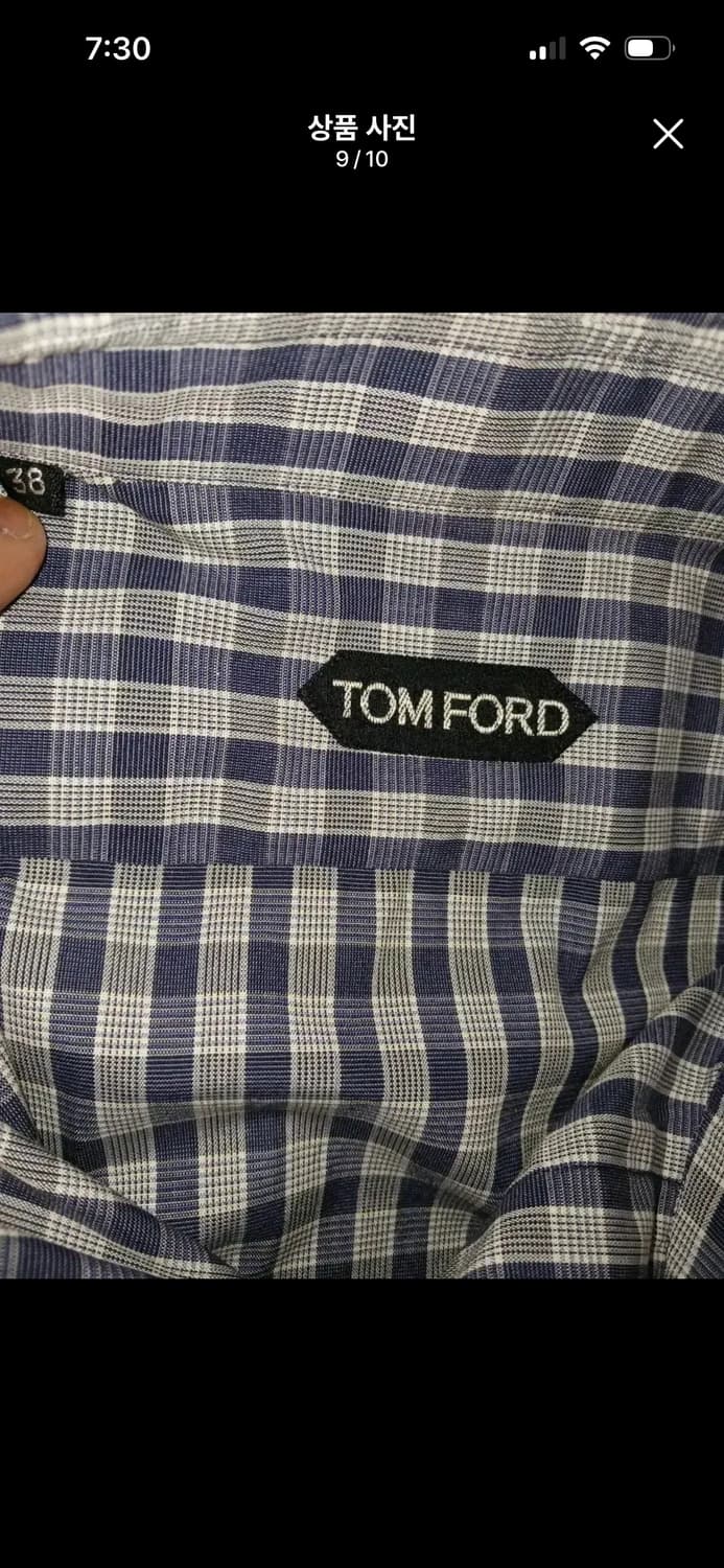 TOM FORD COTTON CHECKED DRESS SHIRTS 상품이미지9