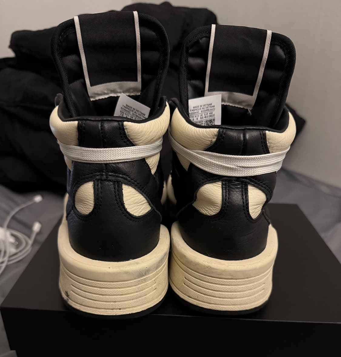 릭오웬스 다크쉐도우 터보웨폰 블랙 크림 상품이미지3