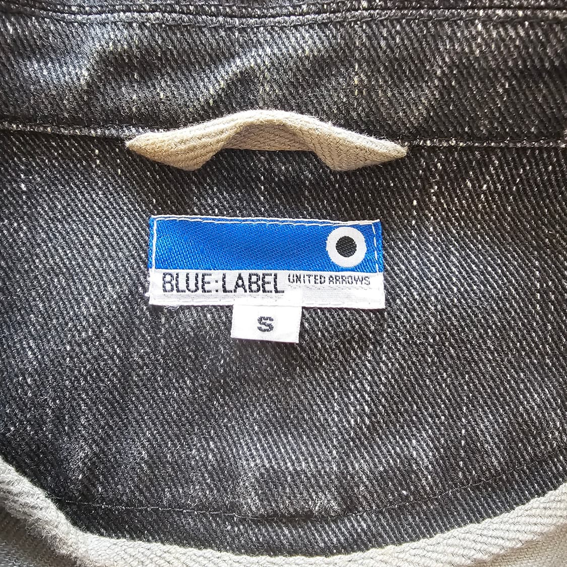 여성 S~M ) 유나이티드 애로우즈 블랙 데님 자켓 간절기 일본제작 상품이미지5
