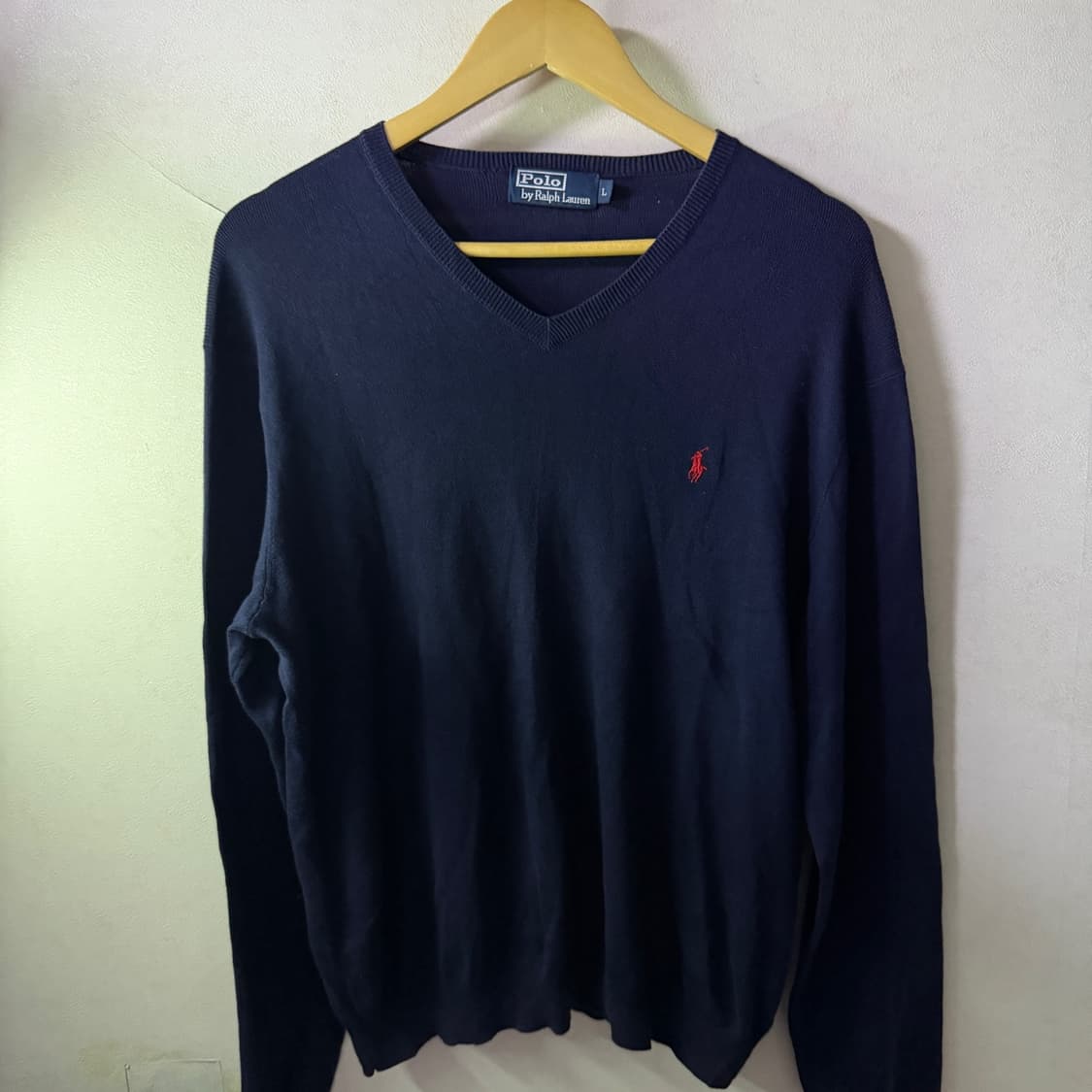 폴로 랄프로렌 남성 브이넥 긴팔 니트 L (남성 105정도) 상품이미지10