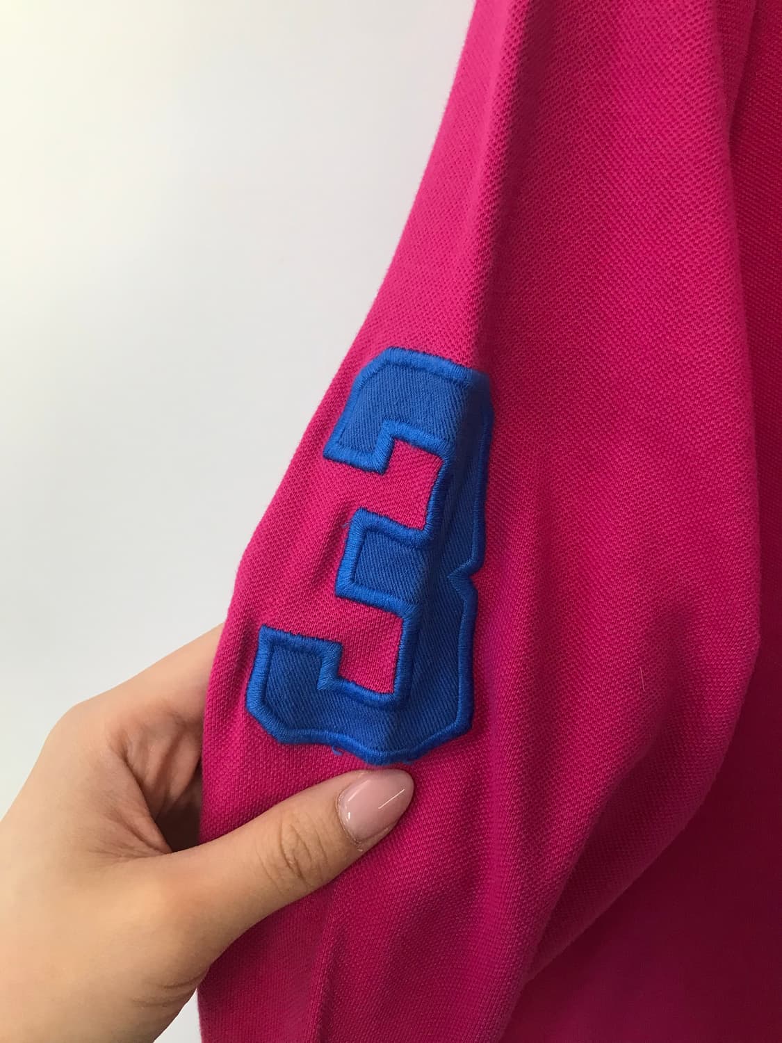 폴로 랄프로렌 빅포니 핑크 긴팔 카라 티셔츠 상품이미지4
