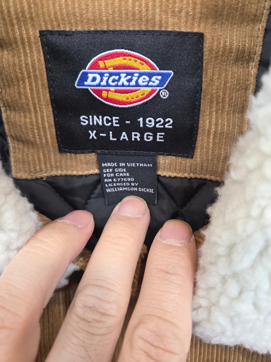 디키즈 빈티지 셰르파 누빔 코듀로이 트러커자켓 xl 상품이미지3