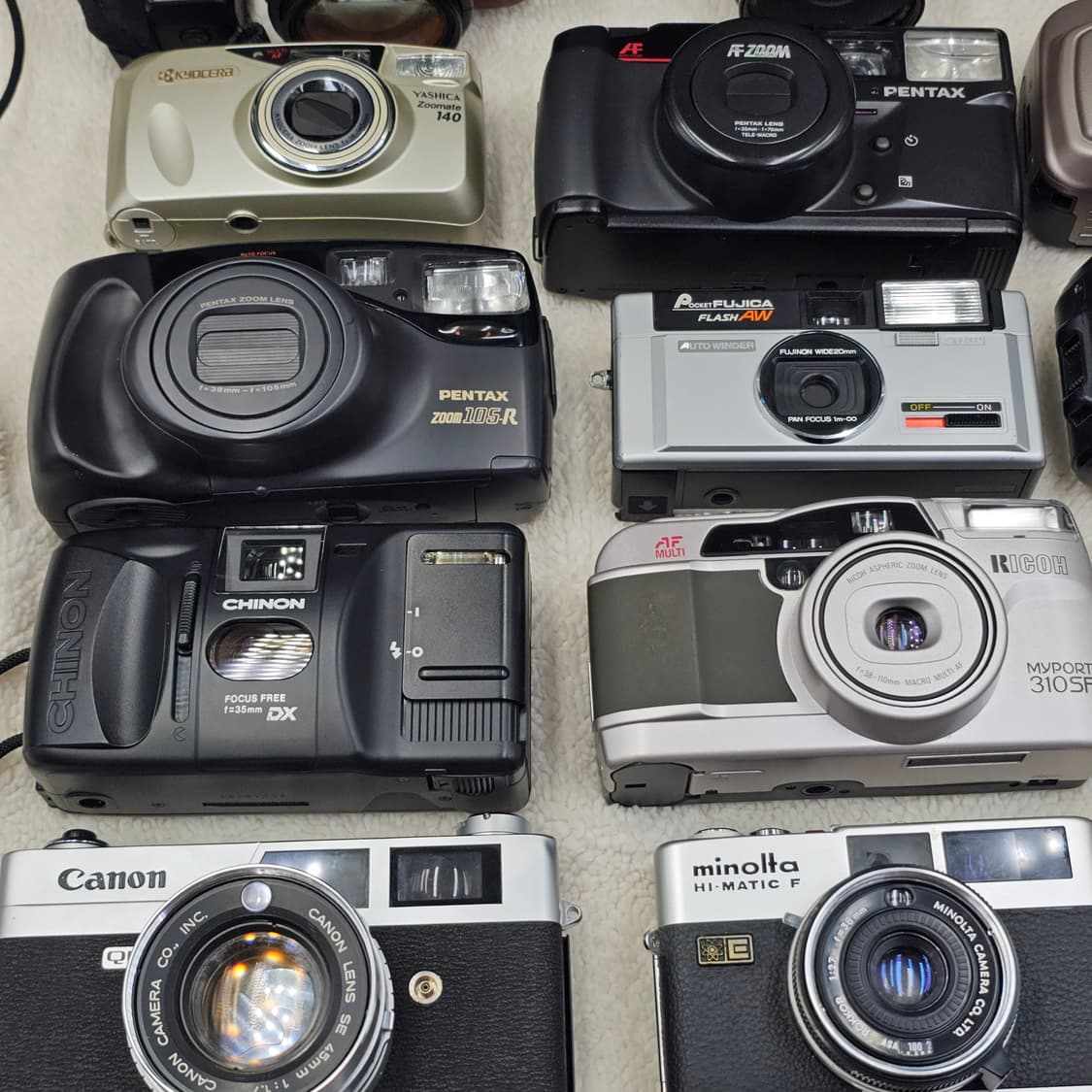 빈티지 클래식 필름카메라 일괄 필카 수리용 소장용 인테리어 장식용  상품이미지4