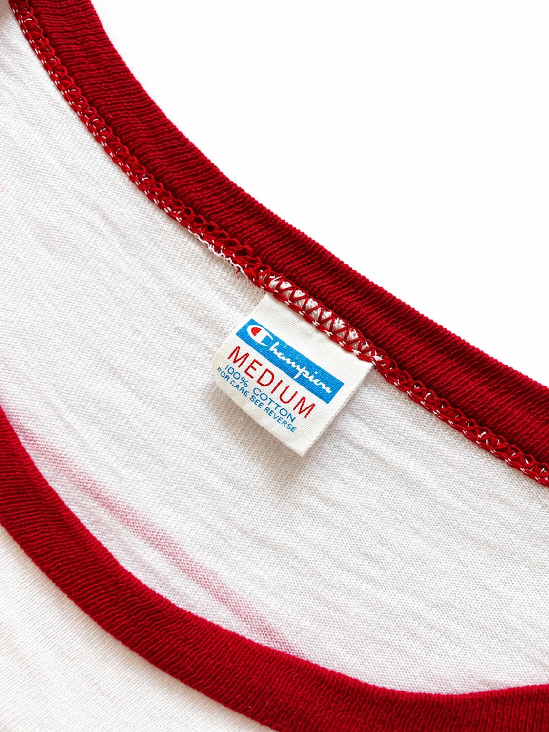 70s 챔피온 프린팅 링거 티셔츠 M 상품이미지6