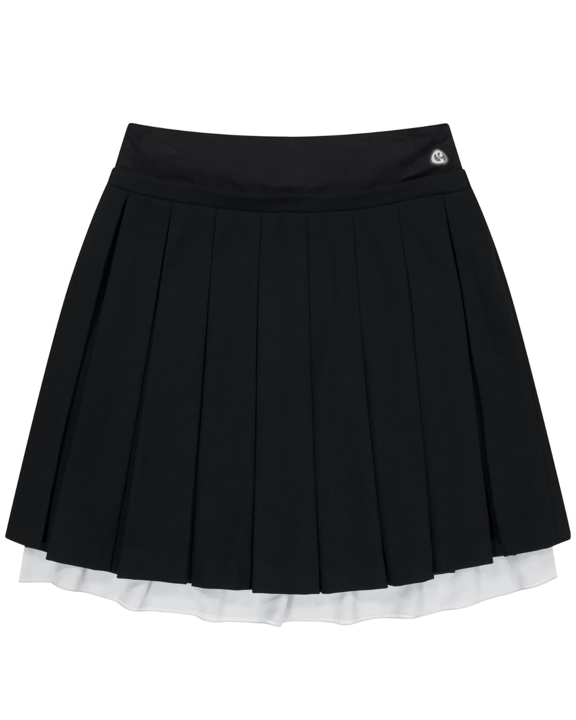 DOUBLE WAISTED PLEATS SKIRT BLACK, 2사이즈 상품이미지1