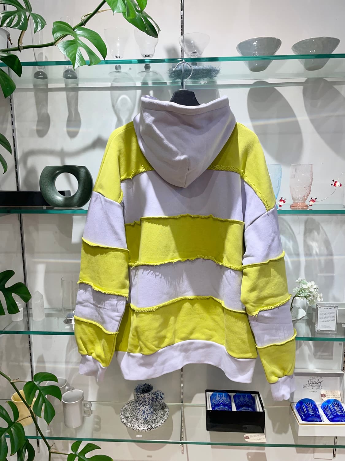 보터 raw edge stripe hoodie 상품이미지2