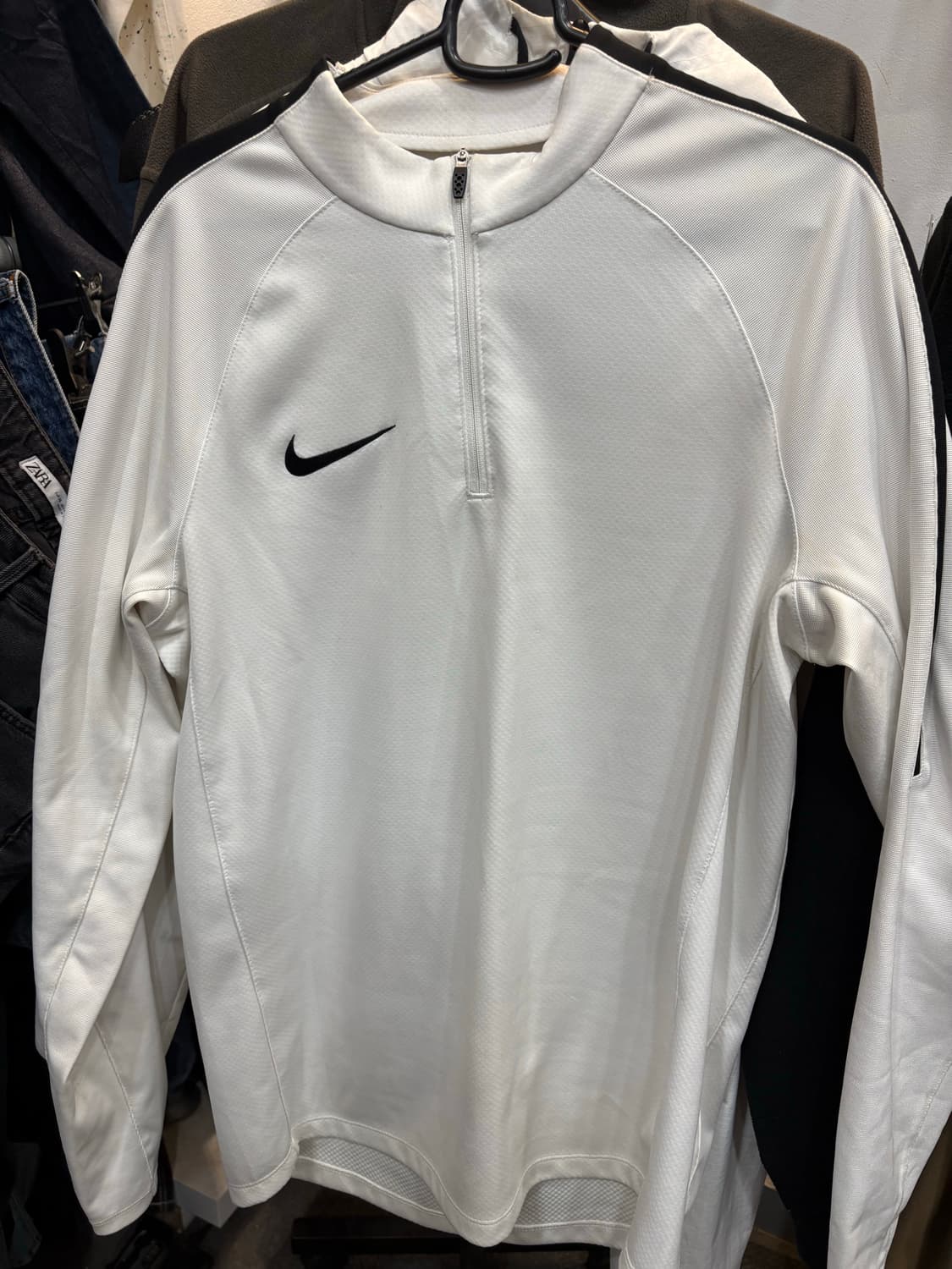 나이키 아노락 반집업 화이트 M L사이즈 상품이미지1