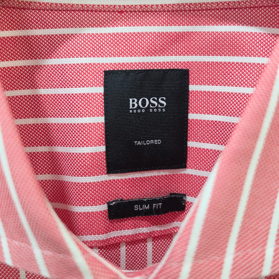 휴고보스 슬림핏 스트라이프 드레스 셔츠- 42 상품이미지7