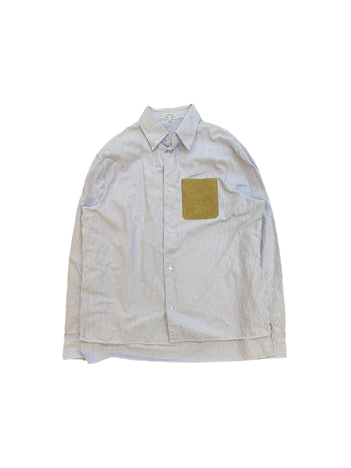 로에베 스트라이프 레더 포켓 셔츠 상품이미지1