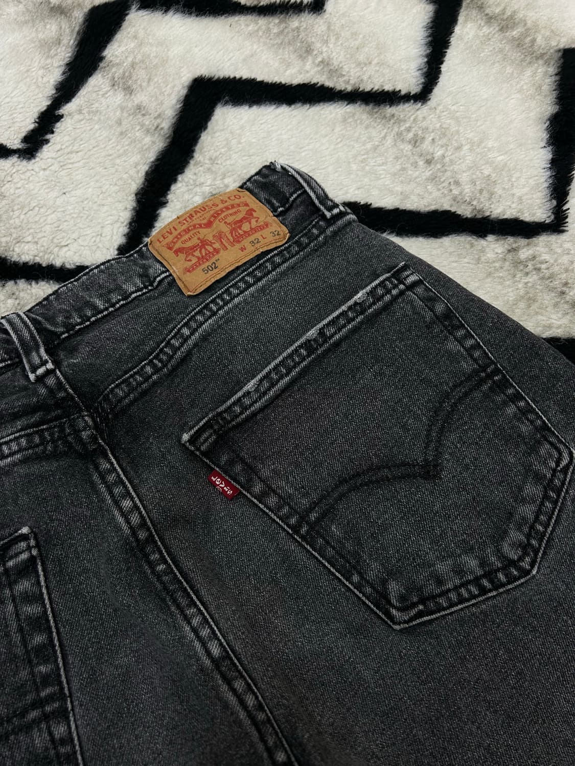 [32]리바이스502 테이퍼드핏 데님팬츠/흑청 상품이미지1